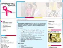 Tablet Screenshot of mammocentrum.eu